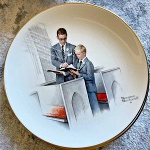 Norman Rockwell Four Seasons Plate Spring In His Spirit By Gorham 1980 Limited